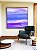 Quadro Quadrado Abstrato Roxo Lilás Azul Efeito Pintura Canvas Moldura - Imagem 3