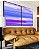 Duo de Quadros Abstrato Roxo Lilás Azul Efeito Pintura Canvas Moldura - Imagem 6