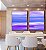 Duo de Quadros Abstrato Roxo Lilás Azul Efeito Pintura Canvas Moldura - Imagem 4