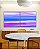 Duo de Quadro Quadrados Abstrato Roxo Lilás Azul Efeito Pintura Canvas Moldura - Imagem 1
