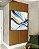Quadro Quadrado Abstrato Azul Amarelo Rosa Arte Fluida Canvas Moldura - Imagem 4