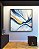 Quadro Quadrado Abstrato Azul Amarelo Rosa Arte Fluida Canvas Moldura - Imagem 3