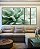 Trio de Quadros Estilizados Folhas Abstratas Ondas Verde Turquesa Canvas Moldura - Imagem 2