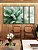 Trio de Quadros Estilizados Folhas Abstratas Ondas Verde Turquesa Canvas Moldura - Imagem 3