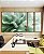 Trio de Quadros Estilizados Folhas Abstratas Ondas Verde Turquesa Canvas Moldura - Imagem 5