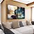 Duo de Quadros Flor Artística Azul Turquesa Dourado Roxo Canvas Moldura - Imagem 5