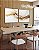 Duo de Quadros Quadrados Abstrato Branco Dourado Arte Fluida Canvas Moldura - Imagem 2