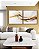 Duo de Quadros Quadrados Abstrato Branco Dourado Arte Fluida Canvas Moldura - Imagem 4