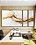 Trio de Quadros Estilizados Abstrato Branco Dourado Arte Fluida Canvas Moldura - Imagem 5