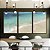 Trio de Quadros Mar Azul Turquesa Paradisíaco Praia Branca Natureza Canvas Moldura - Imagem 2