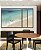 Trio de Quadros Estilizados Mar Azul Turquesa Paradisíaco Praia Branca Natureza Canvas Moldura - Imagem 3
