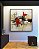 Quadro Quadrado Abstrato Cinza Vermelho Preto Canvas Moldura - Imagem 4