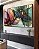 Trio de Quadros Estilizados Flores Delicadas Abstratas Rosa Verde Dourado Canvas Moldura - Imagem 2