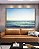 Quadro Horizontal Mar Azul Turquesa Calmo Céu Claro Canvas Moldura - Imagem 5