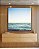 Quadro Quadrado Mar Azul Turquesa Calmo Céu Claro Canvas Moldura - Imagem 1