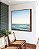 Quadro Quadrado Mar Azul Turquesa Calmo Céu Claro Canvas Moldura - Imagem 2