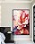 Quadro Vertical Flores Lindas Rosas Vermelhas Natureza Canvas Moldura - Imagem 2