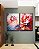 Duo de Quadros Flores Lindas Rosas Vermelhas Natureza Canvas Moldura - Imagem 3