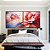 Duo de Quadros Quadrados Flores Lindas Rosas Vermelhas Natureza Canvas Moldura - Imagem 5