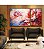 Trio de Quadros Estilizados Flores Lindas Rosas Vermelhas Natureza Canvas Moldura - Imagem 2