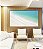 Quadro Horizontal Mar Turquesa Praia Areia Branca Canvas Moldura - Imagem 1