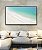Quadro Horizontal Mar Turquesa Praia Areia Branca Canvas Moldura - Imagem 2