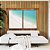 Duo de Quadros Mar Turquesa Praia Areia Branca Canvas Moldura - Imagem 1