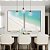 Duo de Quadros Mar Turquesa Praia Areia Branca Canvas Moldura - Imagem 3