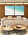 Duo de Quadros Quadrados Mar Turquesa Praia Areia Branca Canvas Moldura - Imagem 1