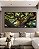 Duo de Quadros Quadrados Árvore Tronco Galhos Folhas Verdes Natureza Canvas Moldura - Imagem 3