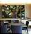 Trio de Quadros Estilizados Árvore Tronco Galhos Folhas Verdes Natureza Canvas Moldura - Imagem 3