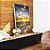 Quadro Vertical Pôr do Sol Dourado Praia Mar Calmo Canvas Moldura - Imagem 5