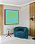 Quadro Quadrado Verde Menta Azul Bebê Abstrato Degradê Margem Canvas Moldura - Imagem 3