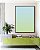 Quadro Vertical Abstrato Degradê Azul Bebê Verde Menta Canvas Moldura - Imagem 4