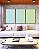 Trio de Quadros Abstrato Degradê Azul Bebê Verde Menta Canvas Moldura - Imagem 3