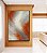 Quadro Vertical Abstrato Cinza Grafite Cobre Canvas Moldura - Imagem 3