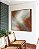 Quadro Quadrado Abstrato Cinza Grafite Cobre Canvas Moldura - Imagem 2