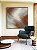 Quadro Quadrado Abstrato Cinza Grafite Cobre Canvas Moldura - Imagem 4