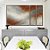 Trio de Quadros Estilizados Abstrato Cinza Grafite Cobre Canvas Moldura - Imagem 5