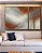 Trio de Quadros Estilizados Abstrato Cinza Grafite Cobre Canvas Moldura - Imagem 3
