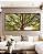 Duo de Quadros Quadrados Copa de Árvore Céu Claro Natureza Canvas Moldura - Imagem 3