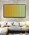 Quadro Horizontal Degradê Listras Amarelo Ouro Verde Menta Canvas Moldura - Imagem 4