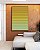 Quadro Vertical Degradê Listras Amarelo Ouro Verde Menta Canvas Moldura - Imagem 5