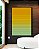 Quadro Vertical Degradê Listras Amarelo Ouro Verde Menta Canvas Moldura - Imagem 3