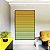 Quadro Vertical Degradê Listras Amarelo Ouro Verde Menta Canvas Moldura - Imagem 4