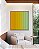 Quadro Quadrado Degradê Listras Amarelo Ouro Verde Menta Canvas Moldura - Imagem 3