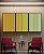 Trio de Quadros Degradê Listras Amarelo Ouro Verde Menta Canvas Moldura - Imagem 5