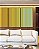 Trio de Quadros Degradê Listras Amarelo Ouro Verde Menta Canvas Moldura - Imagem 3