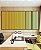 Trio de Quadros Estilizados Degradê Listras Amarelo Ouro Verde Menta Canvas Moldura - Imagem 1