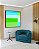 Quadro Quadrado Geométrico Listras Azul Bebê Verde Canvas Moldura - Imagem 2